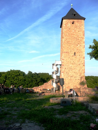 Der Turm der Burg Giebichenstein.